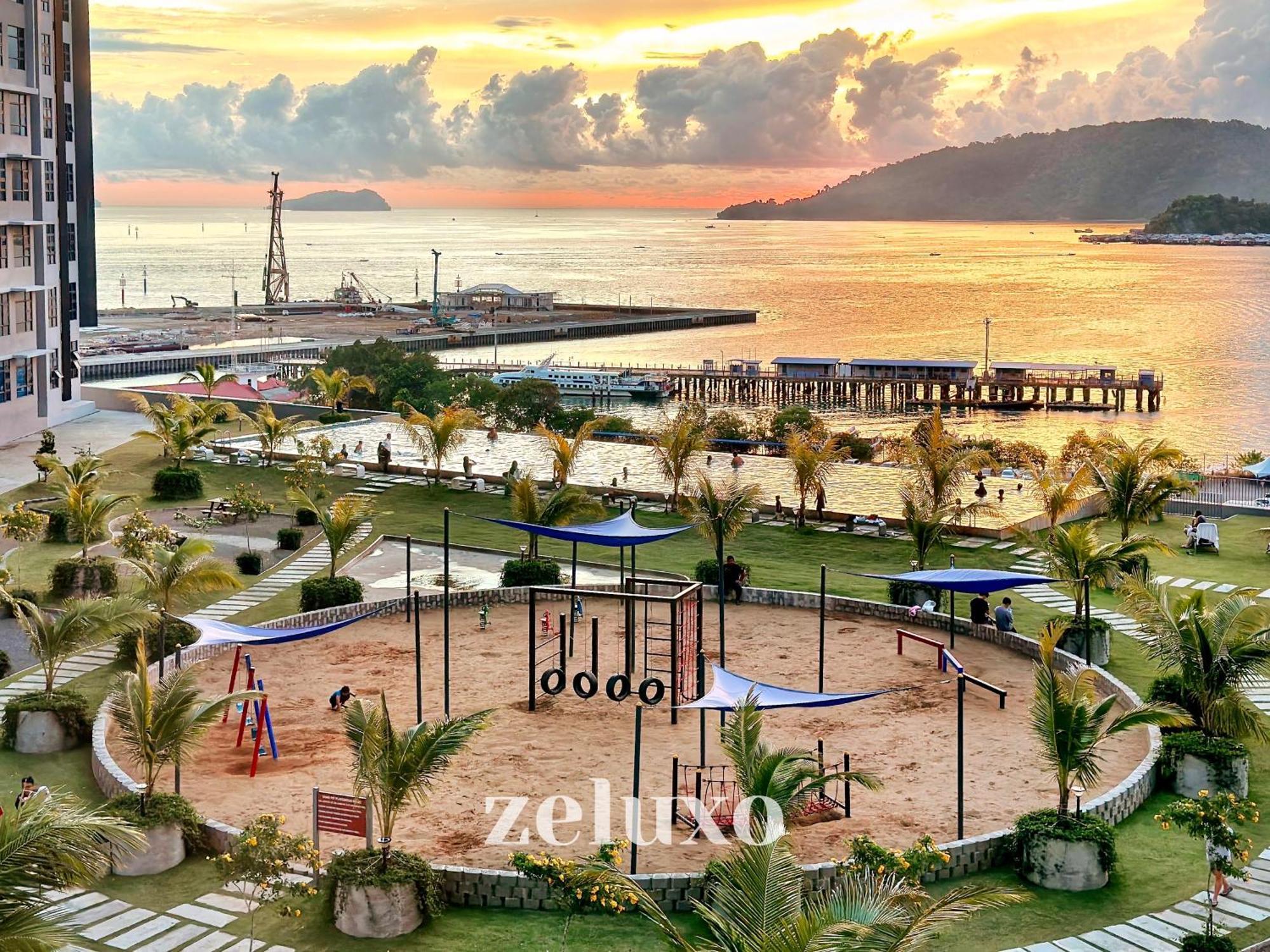 #5 Jesselton Quay City Pads Seaview By Zeluxo Kota Kinabalu Buitenkant foto