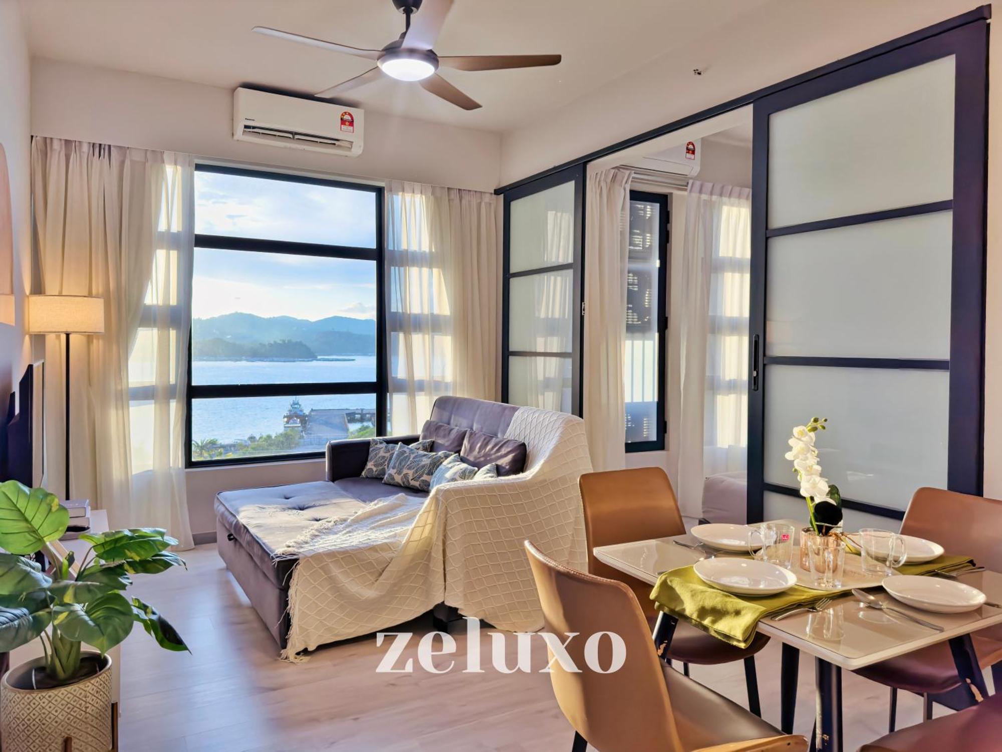 #5 Jesselton Quay City Pads Seaview By Zeluxo Kota Kinabalu Buitenkant foto